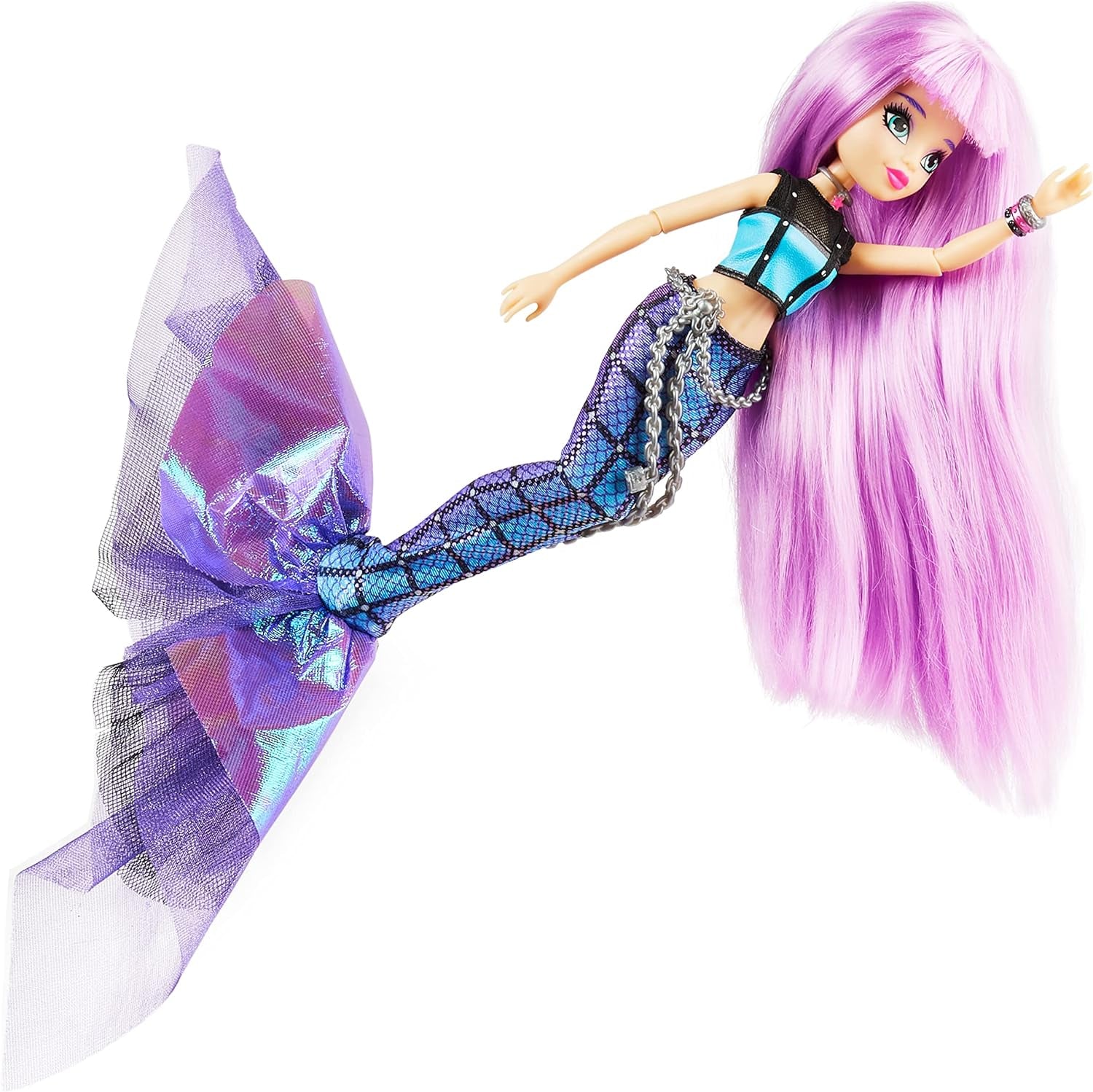 , Mari Deluxe Mermaid Doll & Accessories with Removable Tail, Doll Clothes and Fashion Accessories, Kids Toys for Girls Ages 4 and Up