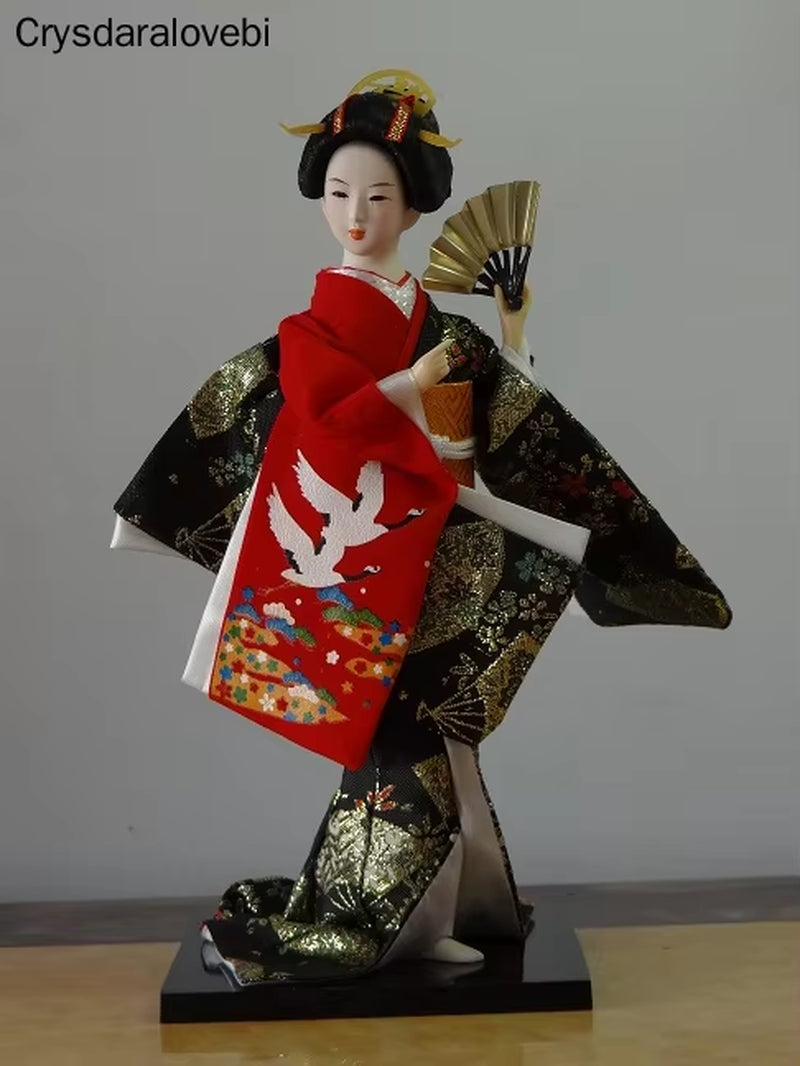 30Cm Statuette Ethnic Japanese Geisha Dolls Kimono Dolls Belle Girl Lady Collection Home Decoration Miniature Figurines