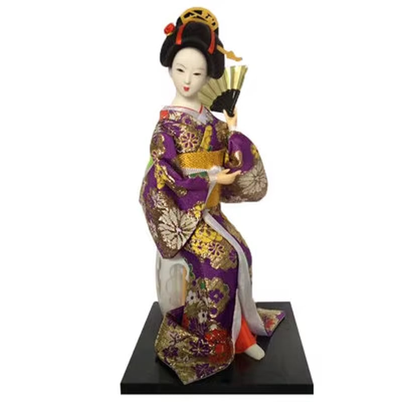 30Cm Statuette Ethnic Japanese Geisha Dolls Kimono Dolls Belle Girl Lady Collection Home Decoration Miniature Figurines