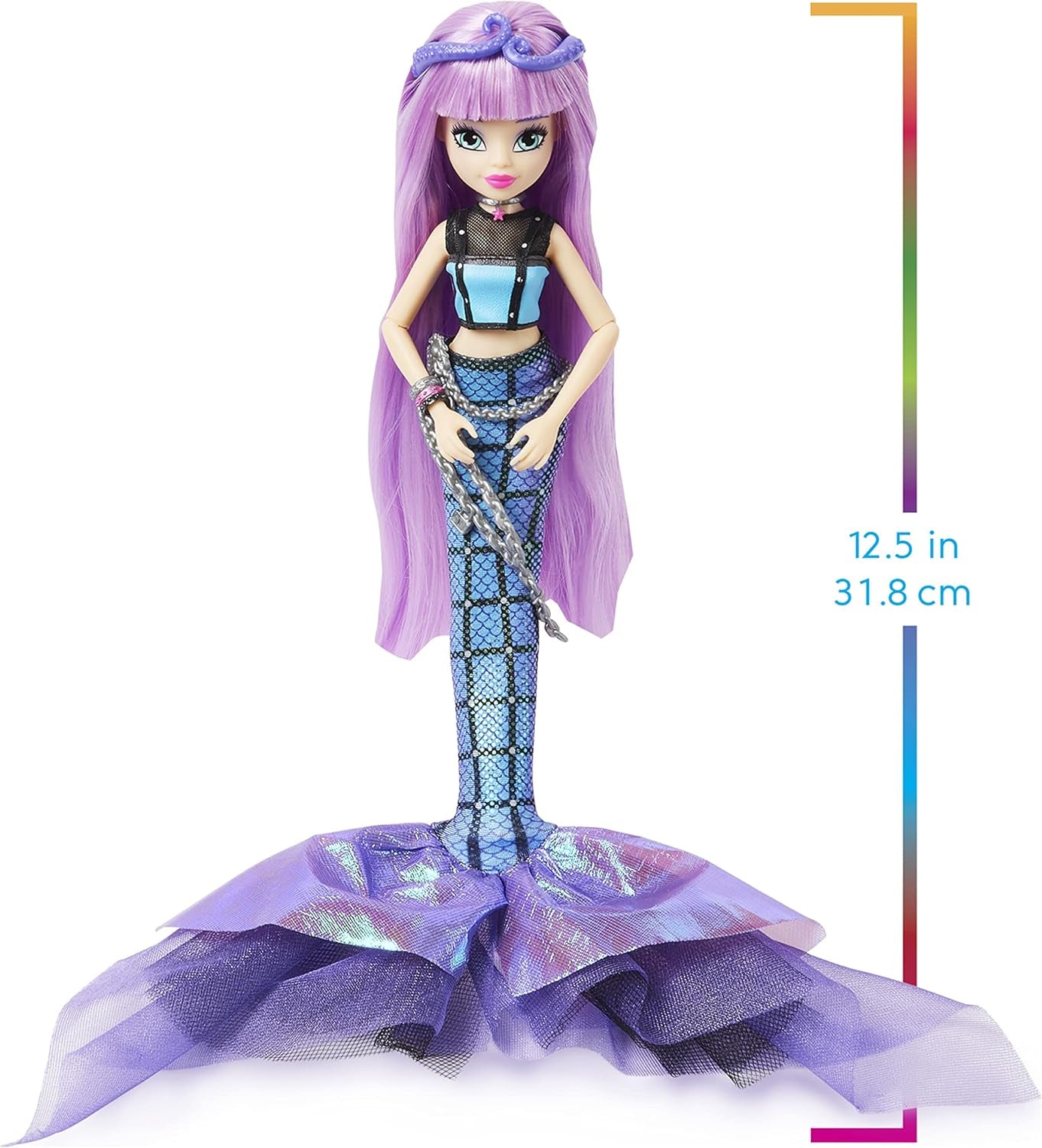 , Mari Deluxe Mermaid Doll & Accessories with Removable Tail, Doll Clothes and Fashion Accessories, Kids Toys for Girls Ages 4 and Up