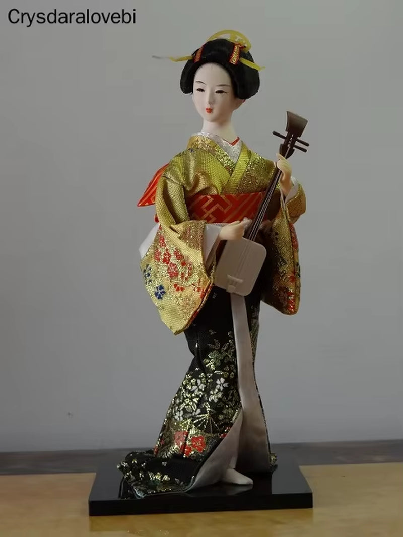 30Cm Statuette Ethnic Japanese Geisha Dolls Kimono Dolls Belle Girl Lady Collection Home Decoration Miniature Figurines