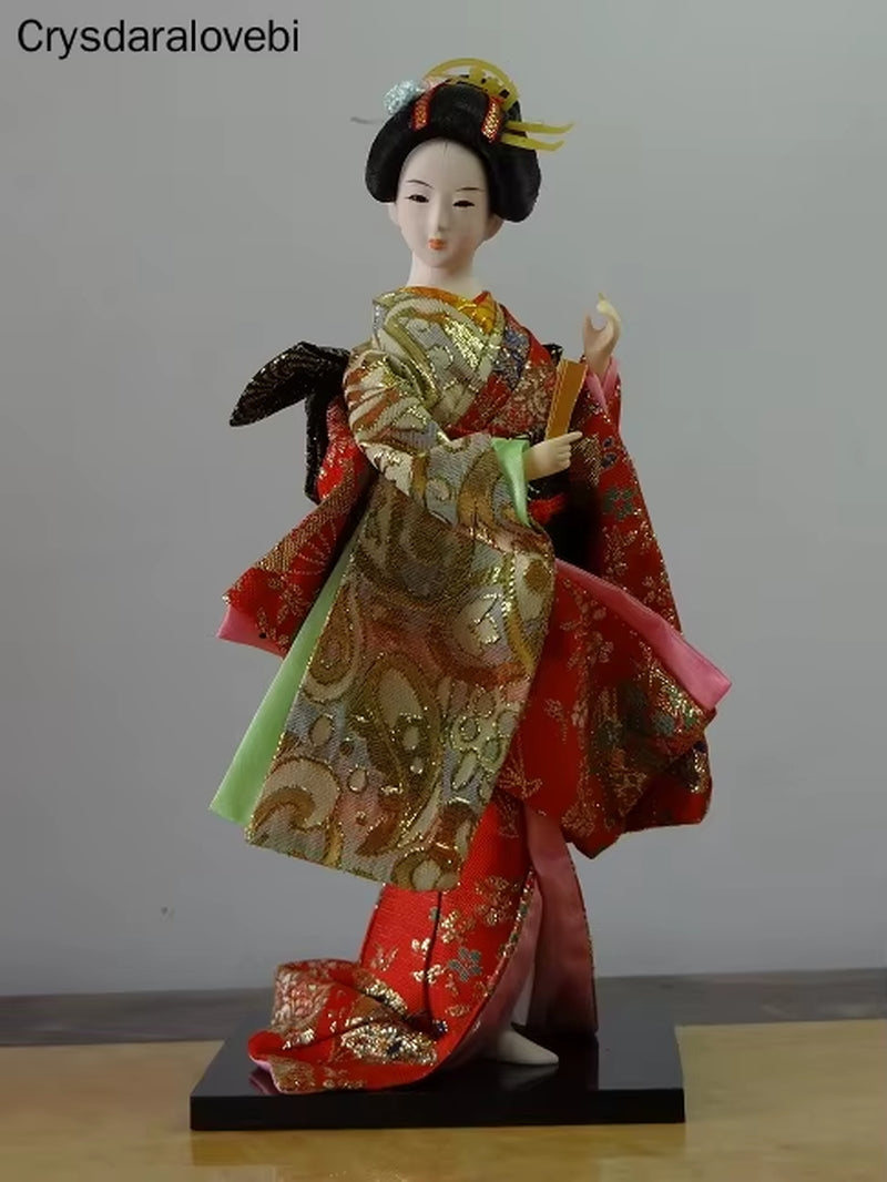 30Cm Statuette Ethnic Japanese Geisha Dolls Kimono Dolls Belle Girl Lady Collection Home Decoration Miniature Figurines