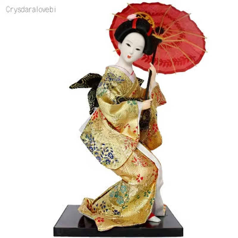 30Cm Statuette Ethnic Japanese Geisha Dolls Kimono Dolls Belle Girl Lady Collection Home Decoration Miniature Figurines