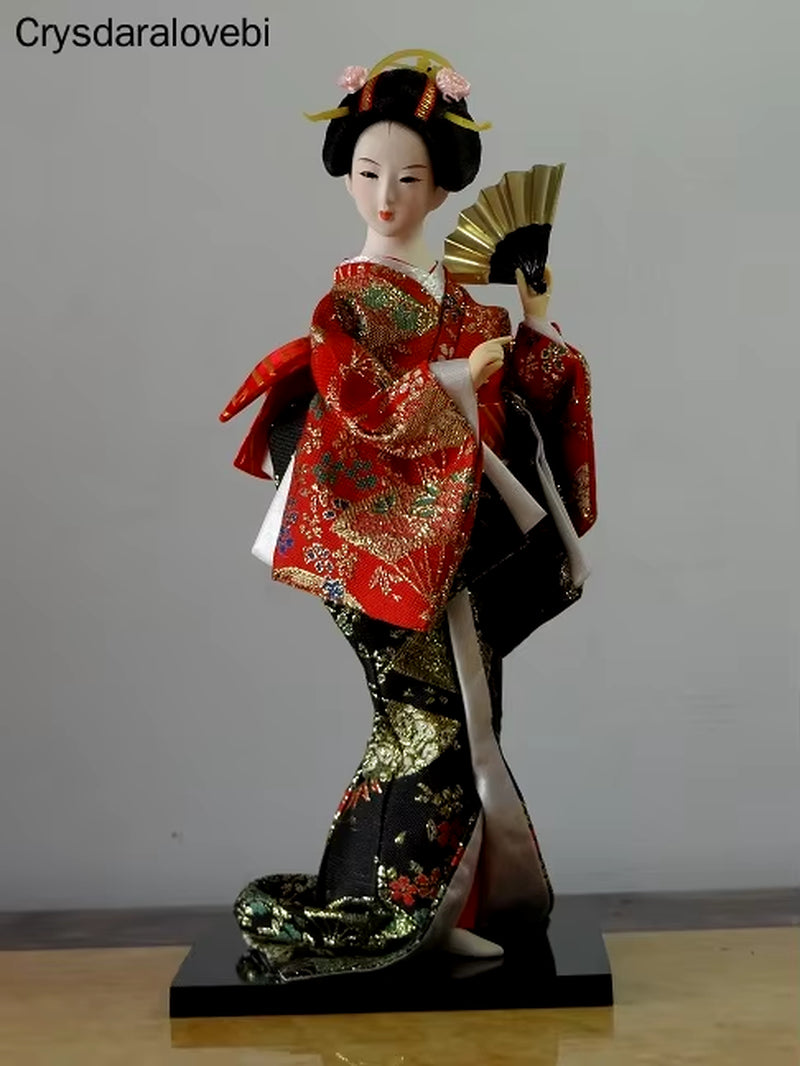 30Cm Statuette Ethnic Japanese Geisha Dolls Kimono Dolls Belle Girl Lady Collection Home Decoration Miniature Figurines