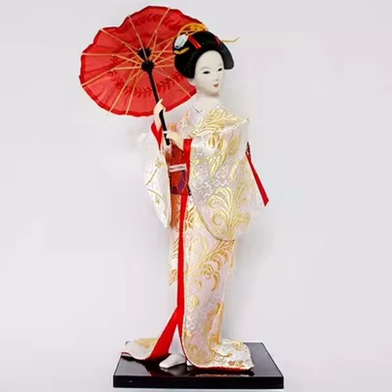 30Cm Statuette Ethnic Japanese Geisha Dolls Kimono Dolls Belle Girl Lady Collection Home Decoration Miniature Figurines