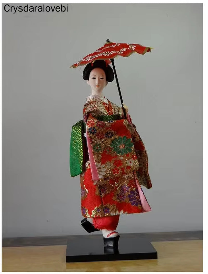 30Cm Statuette Ethnic Japanese Geisha Dolls Kimono Dolls Belle Girl Lady Collection Home Decoration Miniature Figurines