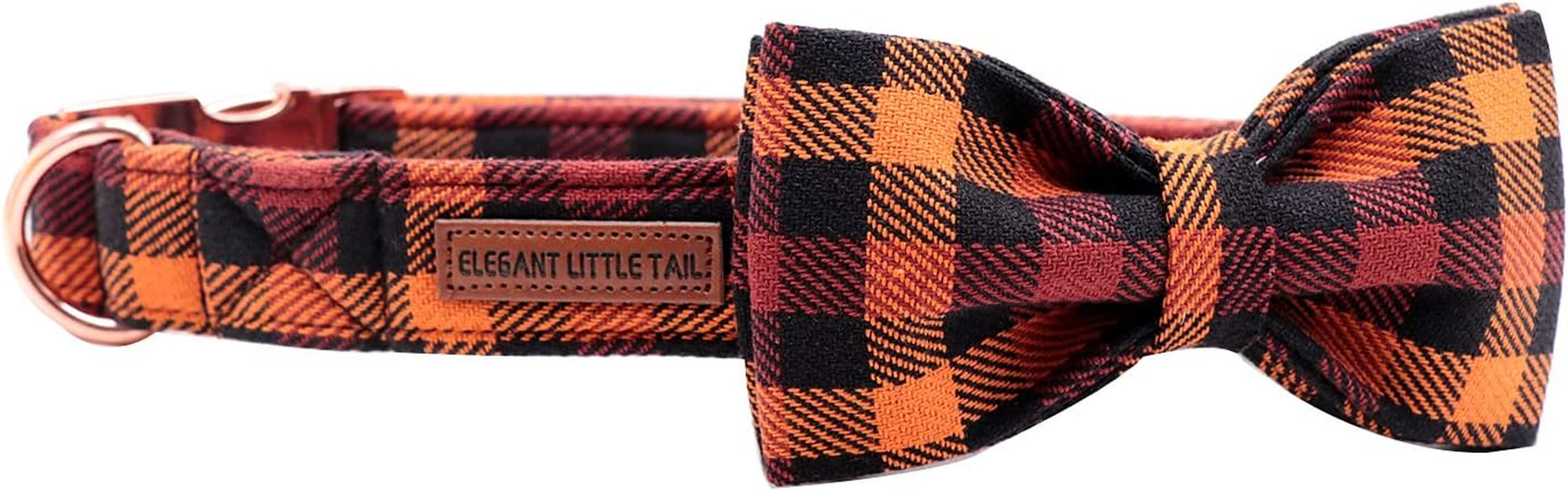 Dog Collar with Bow, Bowtie Dog Collar, Adjustable Fall Dog Collars for Small Medium Large Dogs and Cats