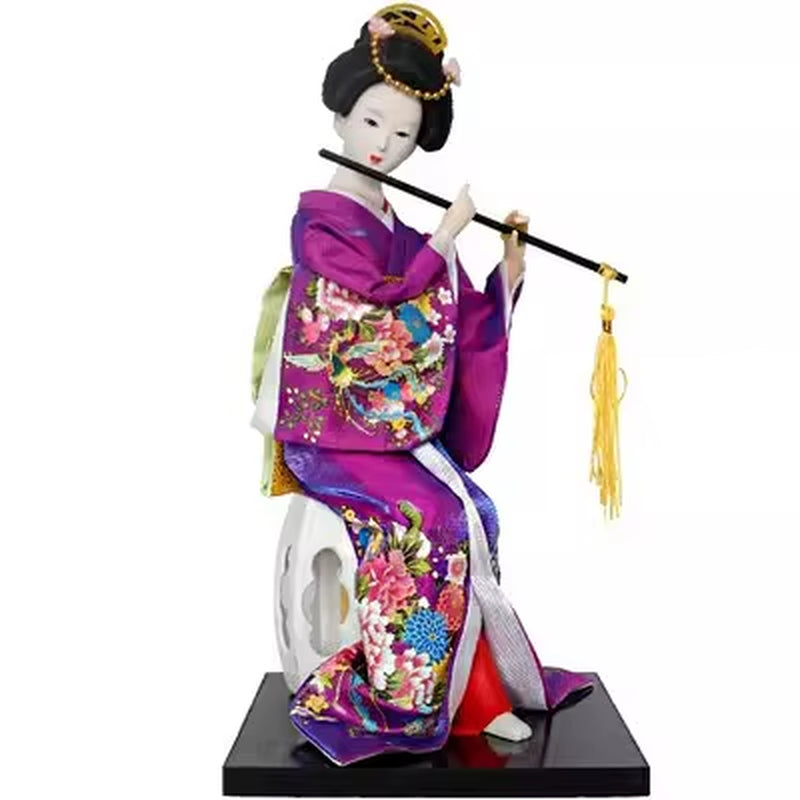 30Cm Statuette Ethnic Japanese Geisha Dolls Kimono Dolls Belle Girl Lady Collection Home Decoration Miniature Figurines