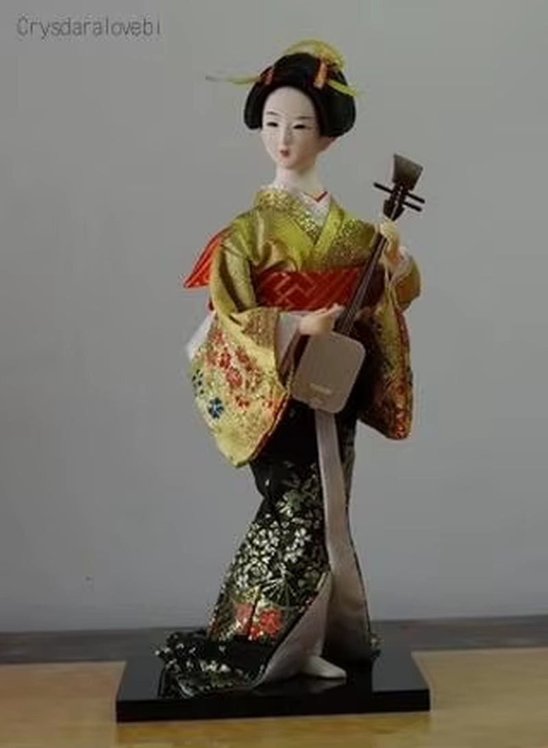 30Cm Statuette Ethnic Japanese Geisha Dolls Kimono Dolls Belle Girl Lady Collection Home Decoration Miniature Figurines